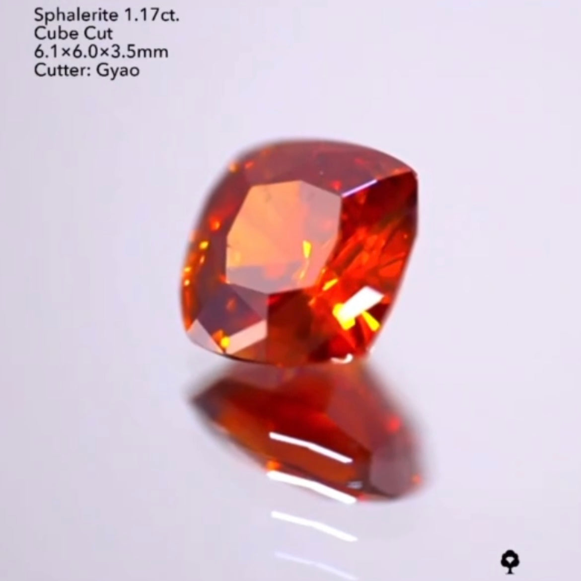 透き通る艶オレンジ🔥スファレライト1.17ct./ゲオちゃん作品