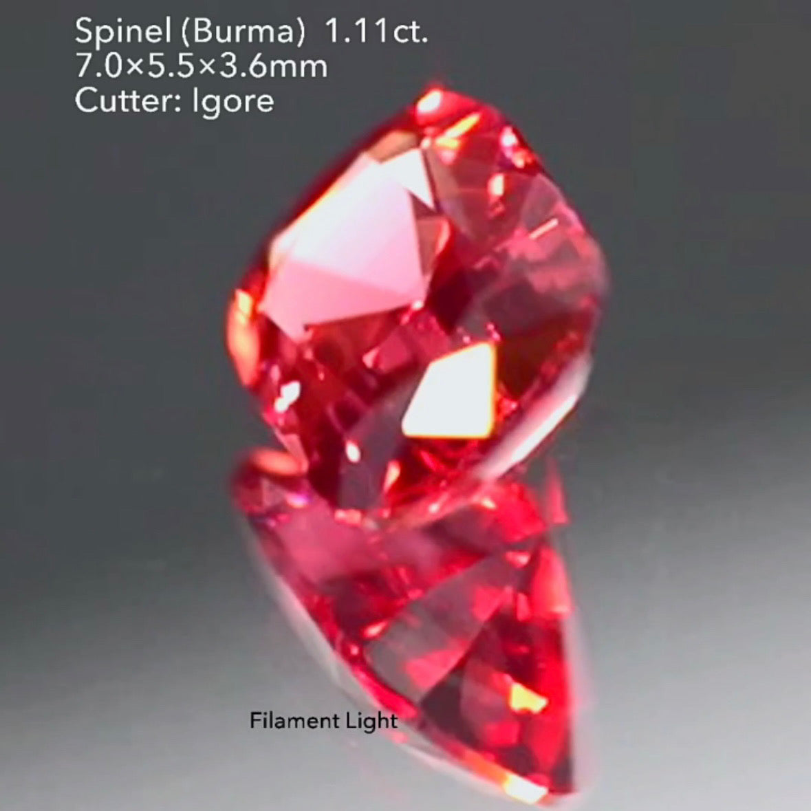 超美色✨可愛さと上品さのバランスが絶妙な🍓ネオンベリー🍓スピネル 1.11ct イガちゃん作品