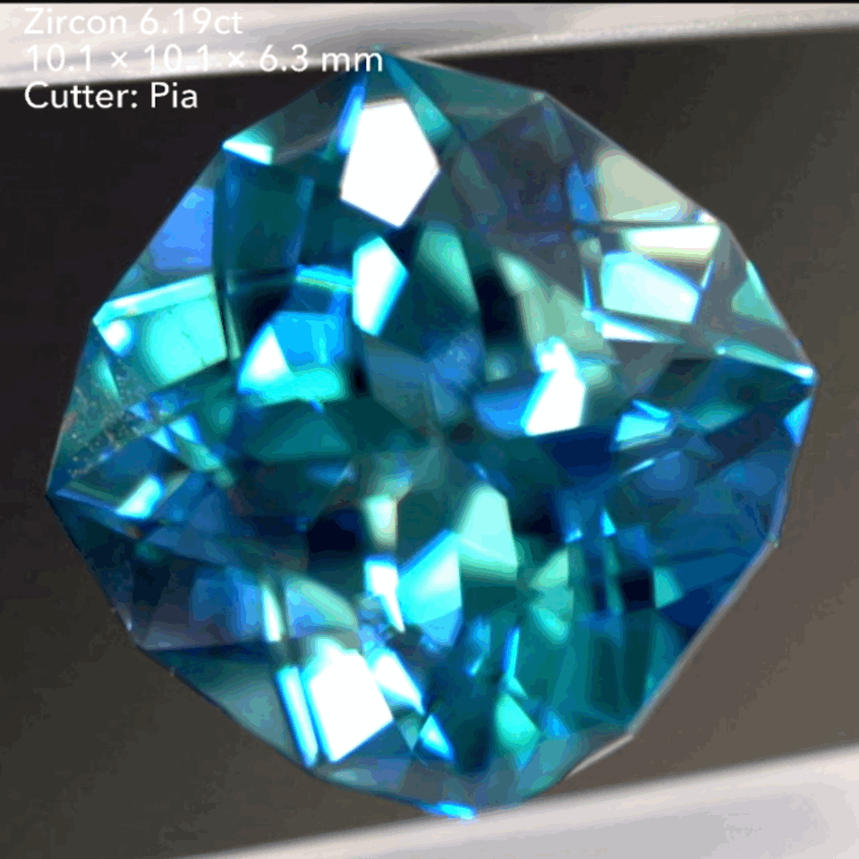 魅力ポイント満載👌大粒ブルージルコン6.19ct💎✨ピアッちゃん作品👍