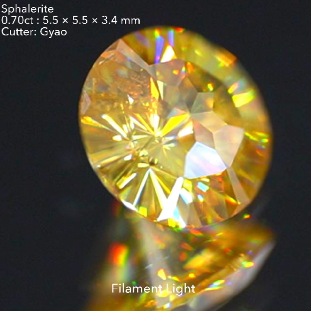 【ご当選者さま専用】情報量の多い新カット❗️スファレライト0.70ct✨進化版キューブカットシリーズ💎ゲオちゃん作品