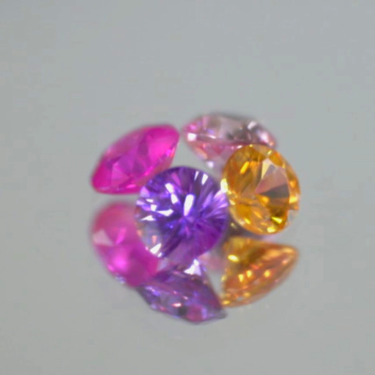 【SOLD OUT】【第2弾 セット1】非加熱パパラまで入った春風カルテット✨4色のコランダムをお楽しみくださいセット計0.296ct💐コチラはお問合せ一番乗り特価でご紹介です♪