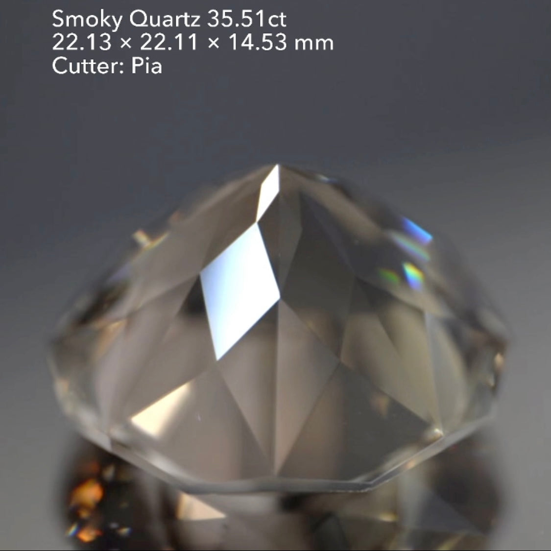 ★ユサシゴロー加入記念★支援ハラキリ1円オークション★ギザギザしたガードルにご注目👍大粒スモーキークォーツ35.51ct✨12/8スタート〜1/8終了🤣 ピアッちゃん作品