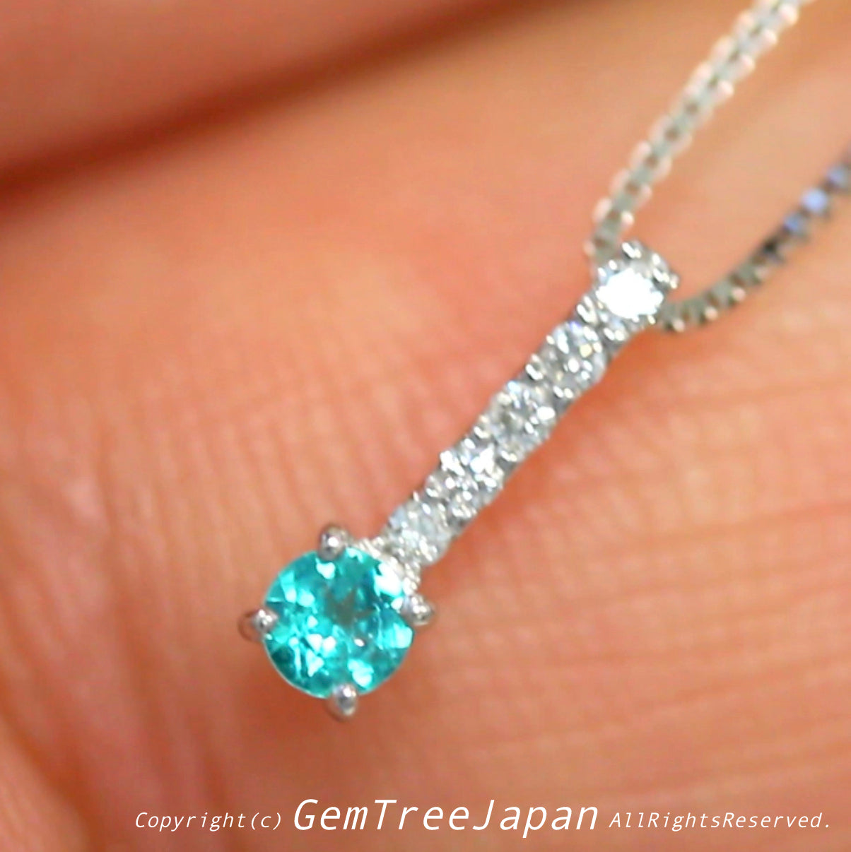 ⛓ベネチアンチェーン付き❗️パライバトルマリン💎プラチナペンダント✨さすがパライバ❗️小さくたって抜群の存在感👍