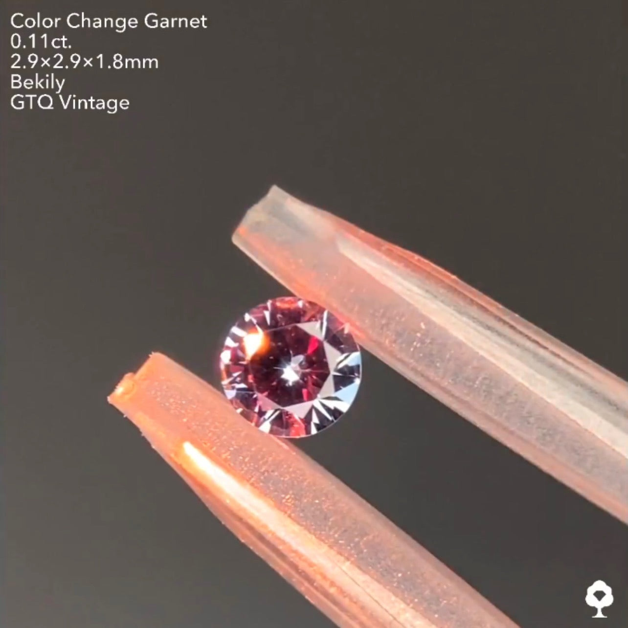 カッコよくてレアなグレーのベキリー(カラーチェンジ)ガーネット0.11ct❤️🔥