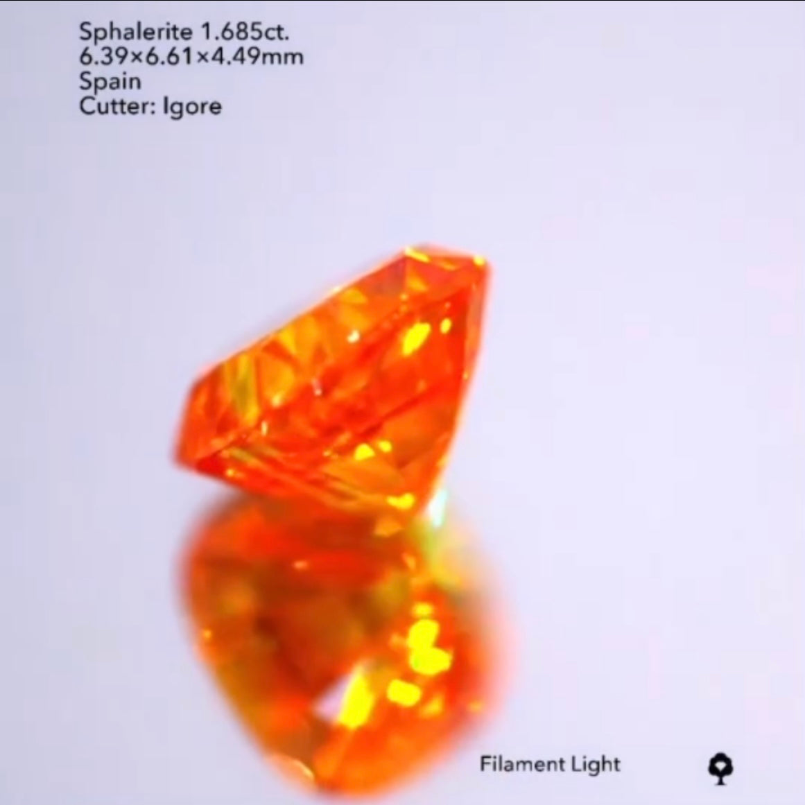 しま模様がステキ🔥スファレライト1.685ct./イガちゃん作品