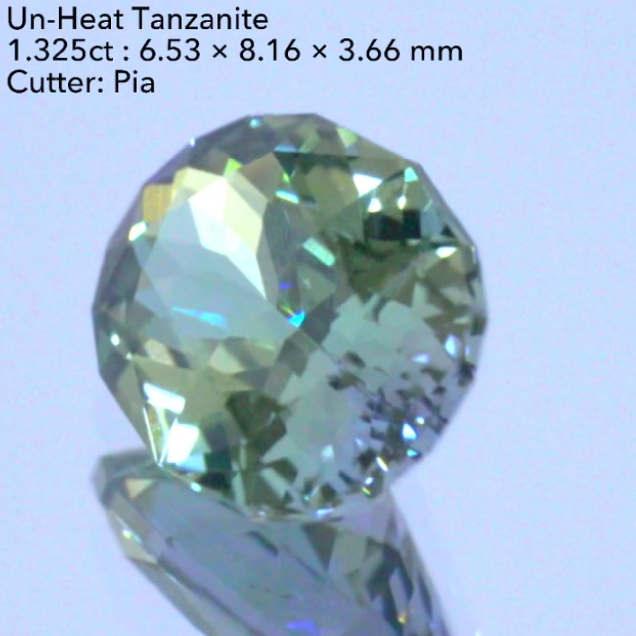 大きい面に広がる“美色グリーン”と“うるうる感”✨👍非加熱ゾイサイト(タンザナイト)1.325ct💎ピアッちゃん作品✨今なら『クーポン or ZB』のご利用もOK❗️