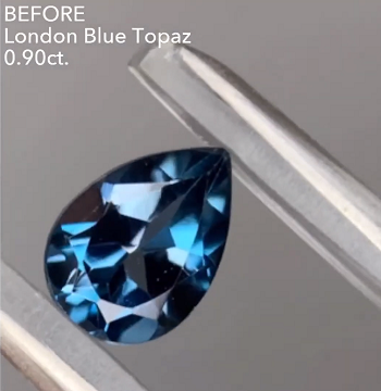 お客様専用【BEFORE宝石】ロンドンブルートパーズ0.90ct★3ZBご利用価格