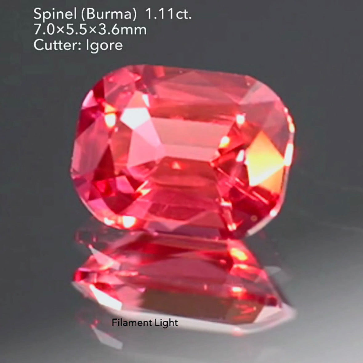 超美色✨可愛さと上品さのバランスが絶妙な🍓ネオンベリー🍓スピネル 1.11ct イガちゃん作品