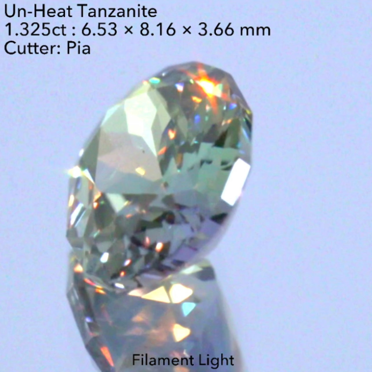 大きい面に広がる“美色グリーン”と“うるうる感”✨👍非加熱ゾイサイト(タンザナイト)1.325ct💎ピアッちゃん作品✨今なら『クーポン or ZB』のご利用もOK❗️