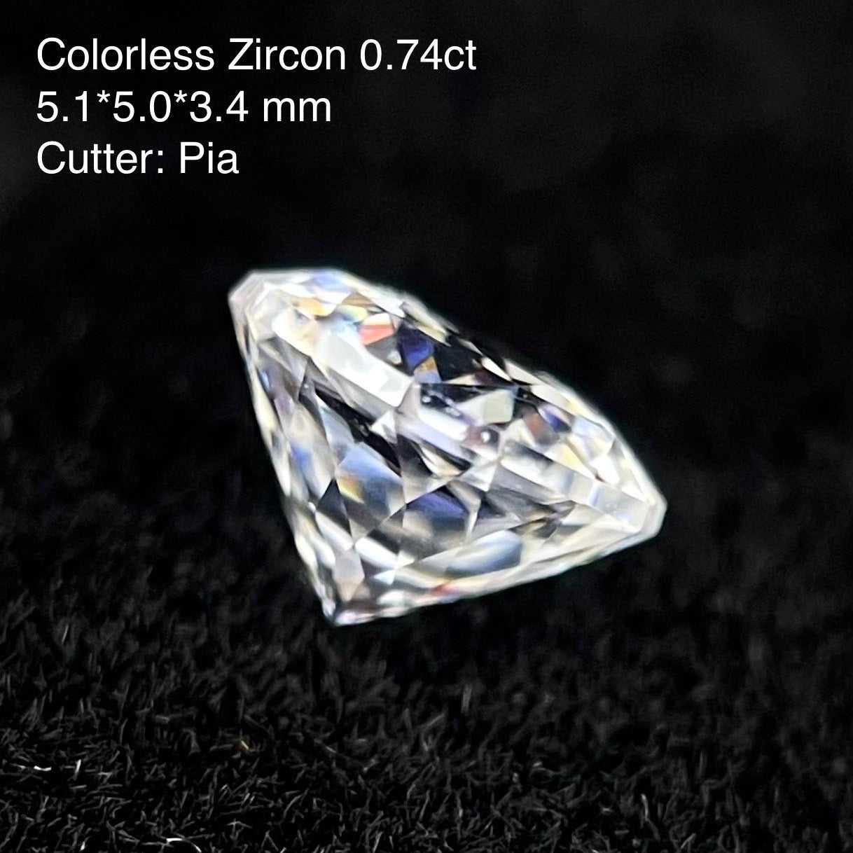 ご当選者さま専用【YT1180登録記念プレゼント】カラーレスジルコン 0.74ct