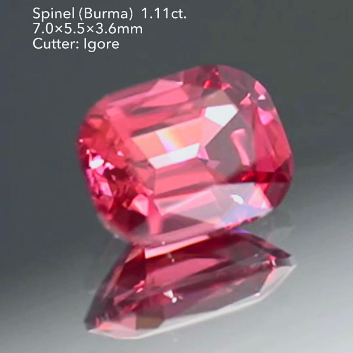 超美色✨可愛さと上品さのバランスが絶妙な🍓ネオンベリー🍓スピネル 1.11ct イガちゃん作品