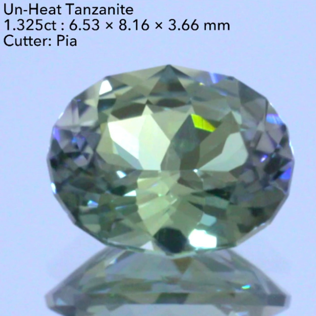 大きい面に広がる“美色グリーン”と“うるうる感”✨👍非加熱ゾイサイト(タンザナイト)1.325ct💎ピアッちゃん作品✨今なら『クーポン or ZB』のご利用もOK❗️