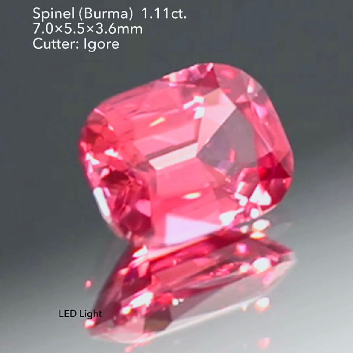 超美色✨可愛さと上品さのバランスが絶妙な🍓ネオンベリー🍓スピネル 1.11ct イガちゃん作品