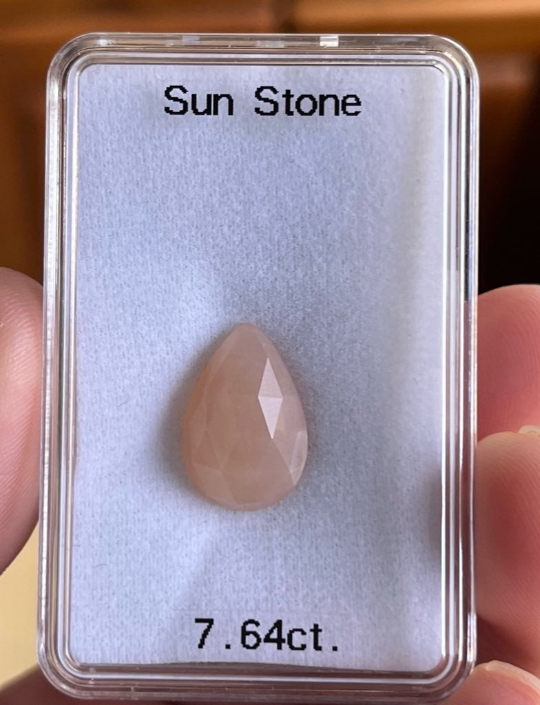 サンストーン 7.64 ct 師匠作品 ユサコレ放出🦐