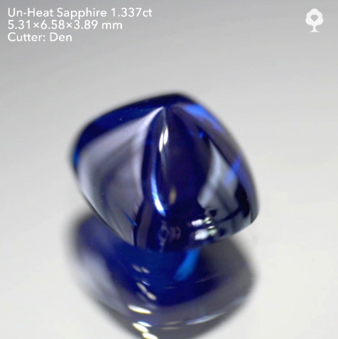マダガスカル産非加熱サファイア1.337ct✨ぜひ太陽光でご覧ください!深いサファイアブルーが美しい💎