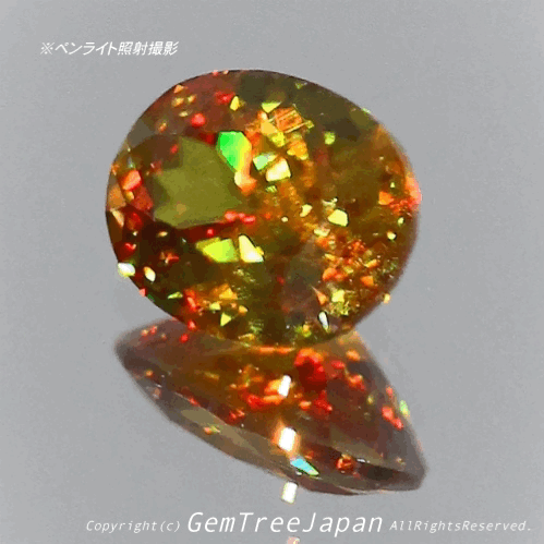 夏休み特価➕今日だけ花火割❗️(9/18)パキスタン産スフェーン0.45ct✨GemTreeJapan花火大会🎇  ピアっちゃん作品💎