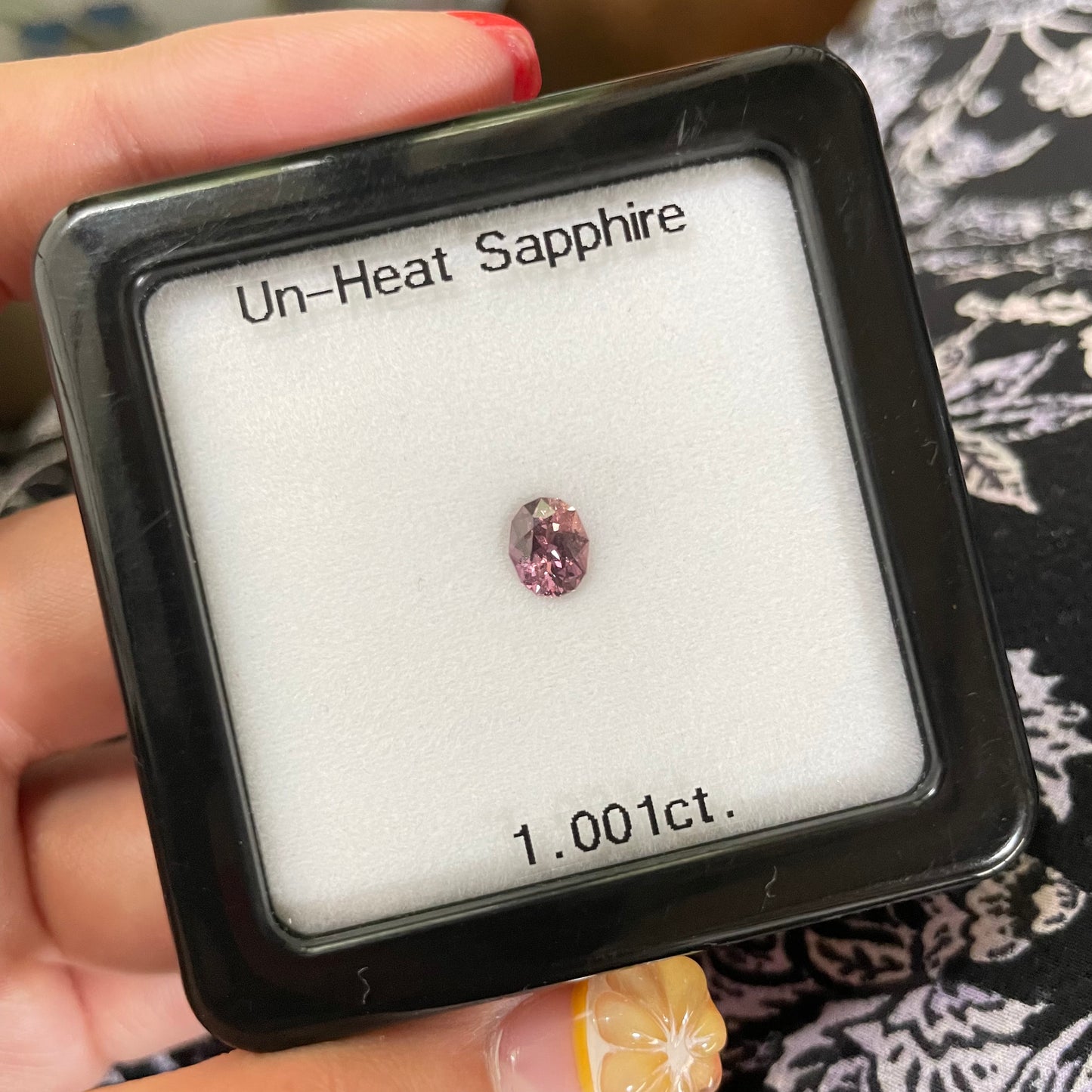 オトナフルーティー🍒🍋🥝非加熱サファイア1.001ct⚪️ピアッちゃん作品【コランダム(&スピネル)祭いよいよスタート❗特別価格】