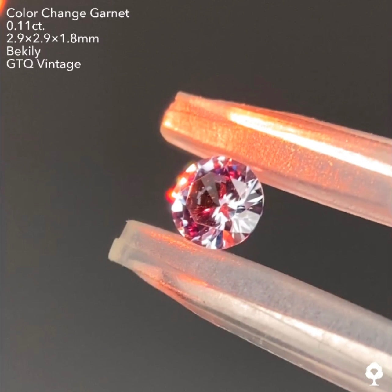 カッコよくてレアなグレーのベキリー(カラーチェンジ)ガーネット0.11ct❤️🔥