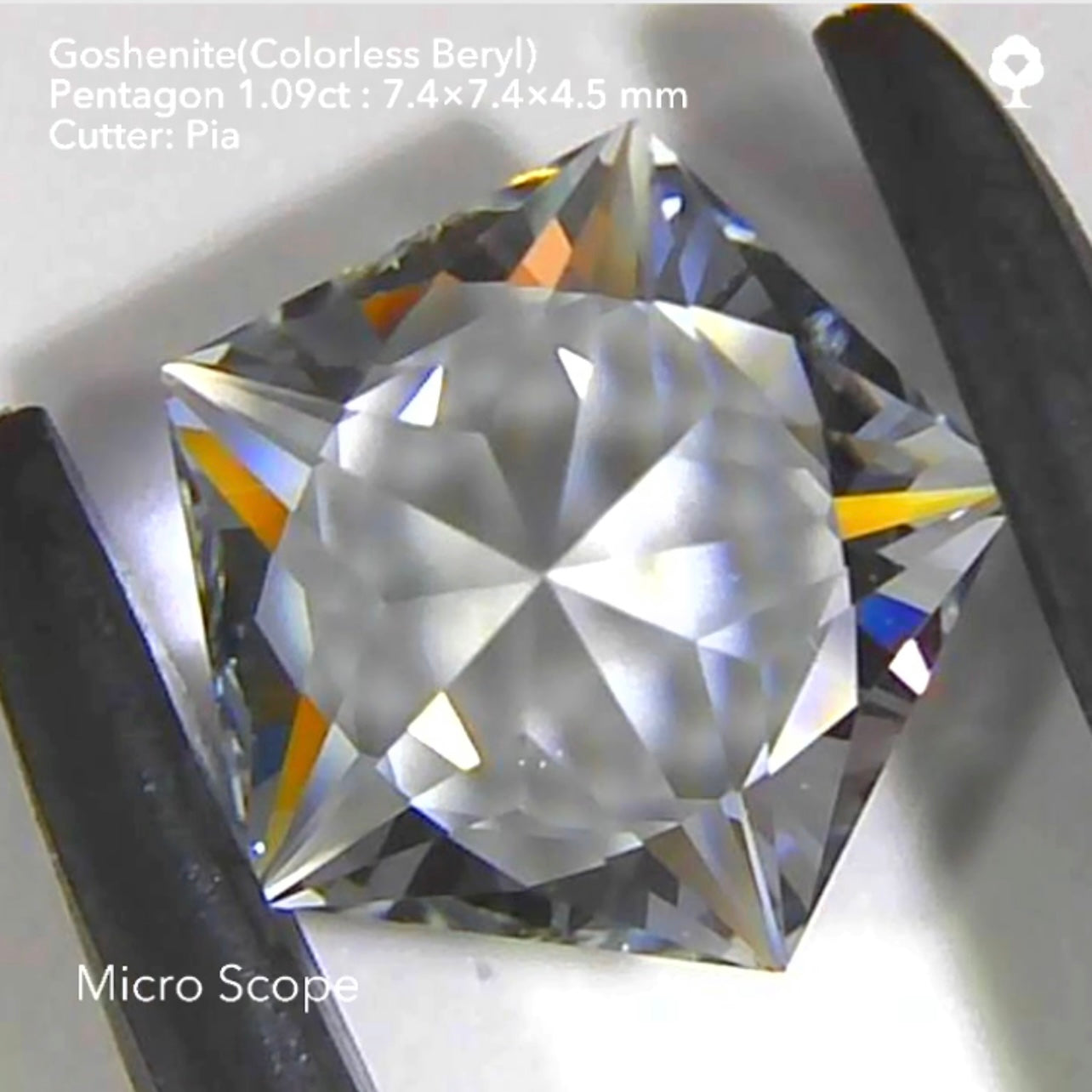 純白で大粒な多角セット✨ゴッシェナイト(カラーレスベリル)3〜10角形💎8個で8.09ct💎12/24スタート〜1/23終了🤣 ピアッちゃん作品