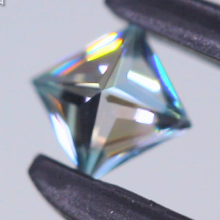 ピアッちゃん作品✨ プリンセスカットジルコン 3個セット💎トータル1ct UP💎3pc合計1.02ct💎 (0.33ct 0.33ct 0.36ct )