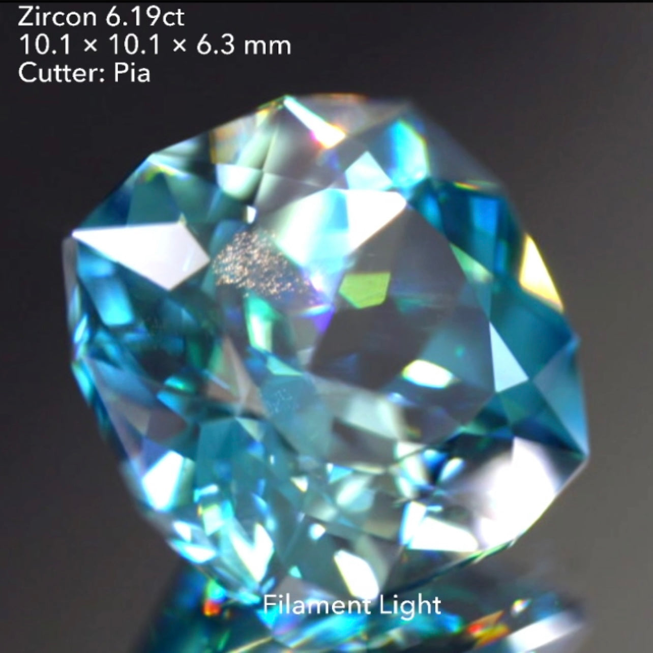 魅力ポイント満載👌大粒ブルージルコン6.19ct💎✨ピアッちゃん作品👍