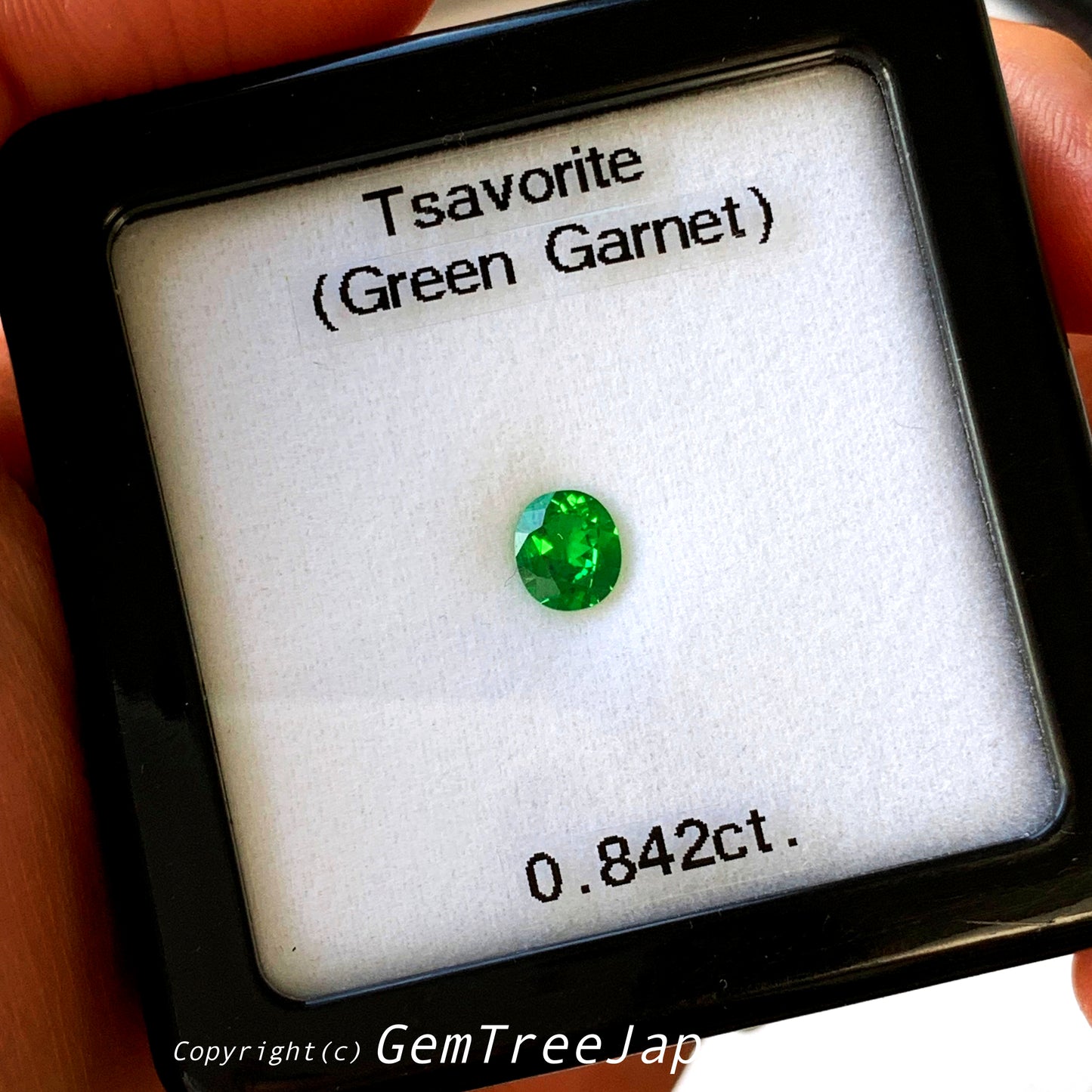 カナリ貴重なこのネオン感❗️ツァボライト(グリーンガーネット) 0.842ct✨11/17お昼Live配信商品⚡️ゲオちゃん作品💎