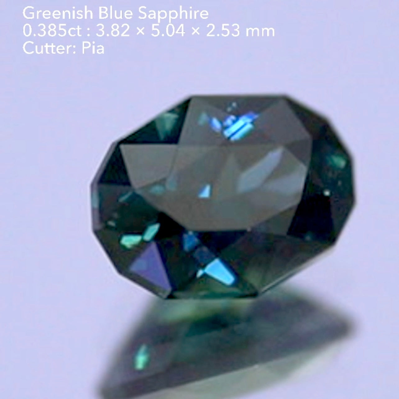 【お客さま専用】多色・カラーバンドを楽しむ美色✨グリニッシュブルーサファイア 0.385ct💎ピアッちゃん作品🌟5/17.13:00まで❗ZBご利用🆗🙆