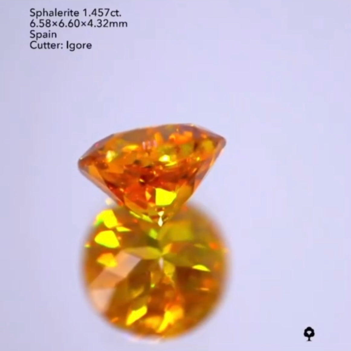 整ったラウンドカットで堂々と輝く🔥スファレライト1.457ct./イガちゃん作品