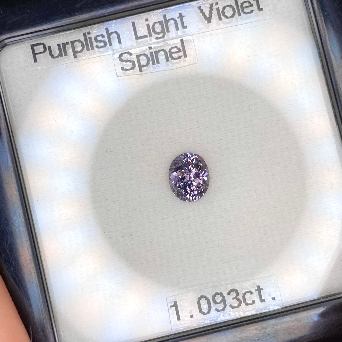 【お客さま専用】端正なオーバルで輝く✨パープリッシュライトバイオレットスピネル1.093ct ピアッちゃん作品 💖4/14チハルームご紹介作品💖【まだまだ個展は終わらない!特別プライス】