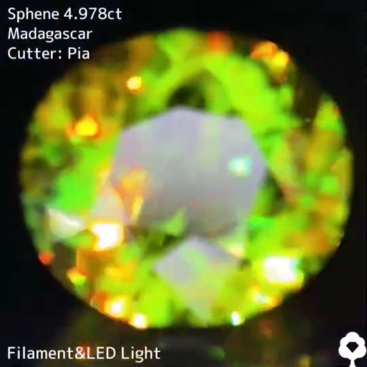 【マダガスカル産極上グリーン】スフェーン 4.978ct
