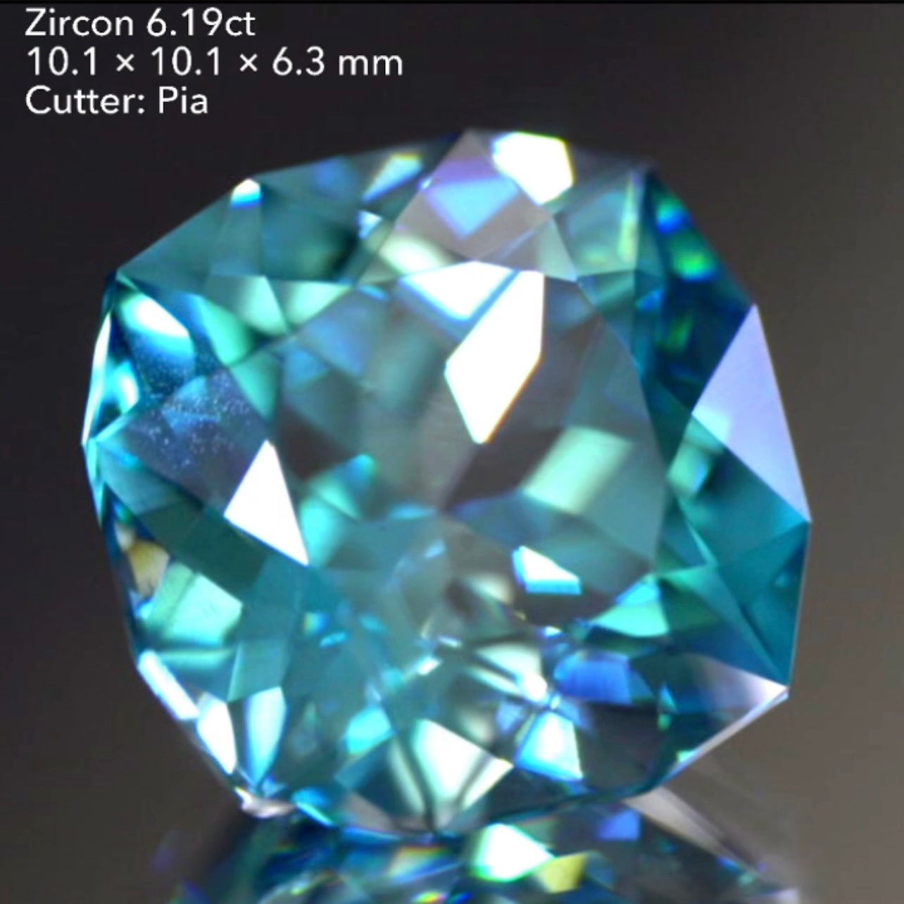 魅力ポイント満載👌大粒ブルージルコン6.19ct💎✨ピアッちゃん作品👍