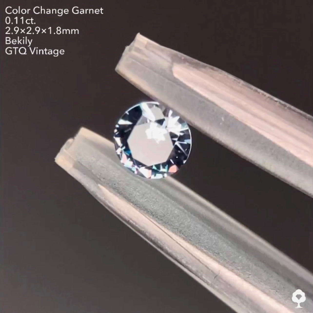 カッコよくてレアなグレーのベキリー(カラーチェンジ)ガーネット0.11ct❤️🔥