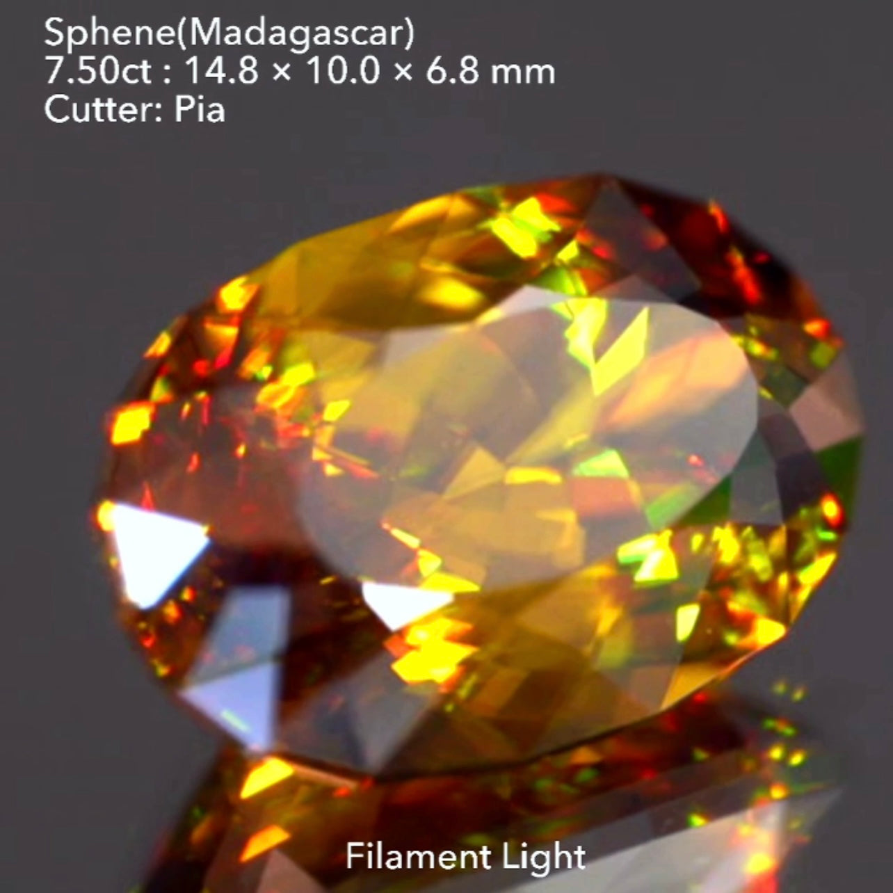 【SOLD OUT】大粒な渋沢スフェーン❗️マダガスカル産7.50ct💎ピアッちゃん作品✨こちらはお問合せ一番乗り特価でご紹介です♪