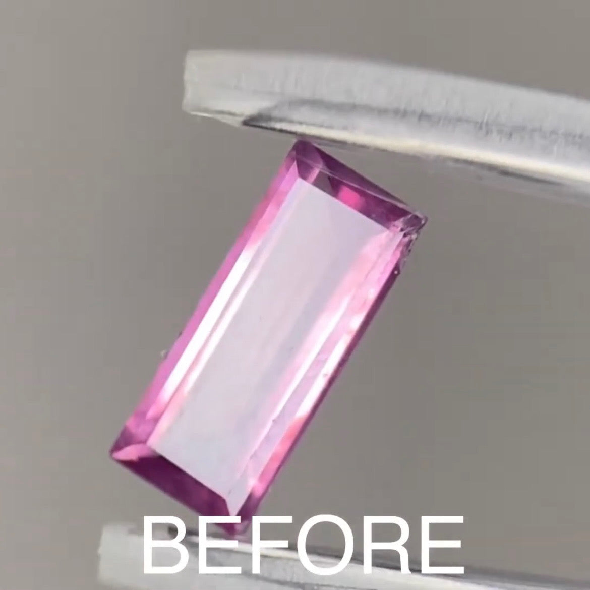 【BeforeAfterギャンブル企画】カットがモヤモヤするBefore宝石が生まれ変わる‼️ピンクスピネルBefore 0.928ct.