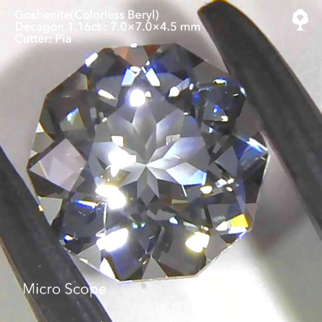純白で大粒な多角セット✨ゴッシェナイト(カラーレスベリル)3〜10角形💎8個で8.09ct💎12/24スタート〜1/23終了🤣 ピアッちゃん作品