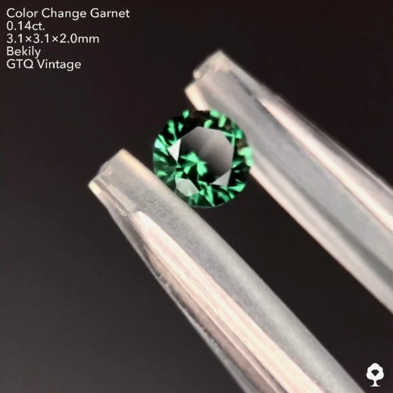 No18.🌲グリーン!!!まるでカラーチェンジするツァボライト🧤⁉️ベキリー(カラーチェンジ)ガーネット0.14ct❤️🔥全サイトでイッキに販売スタートLive💎✨❤️🔥🔦