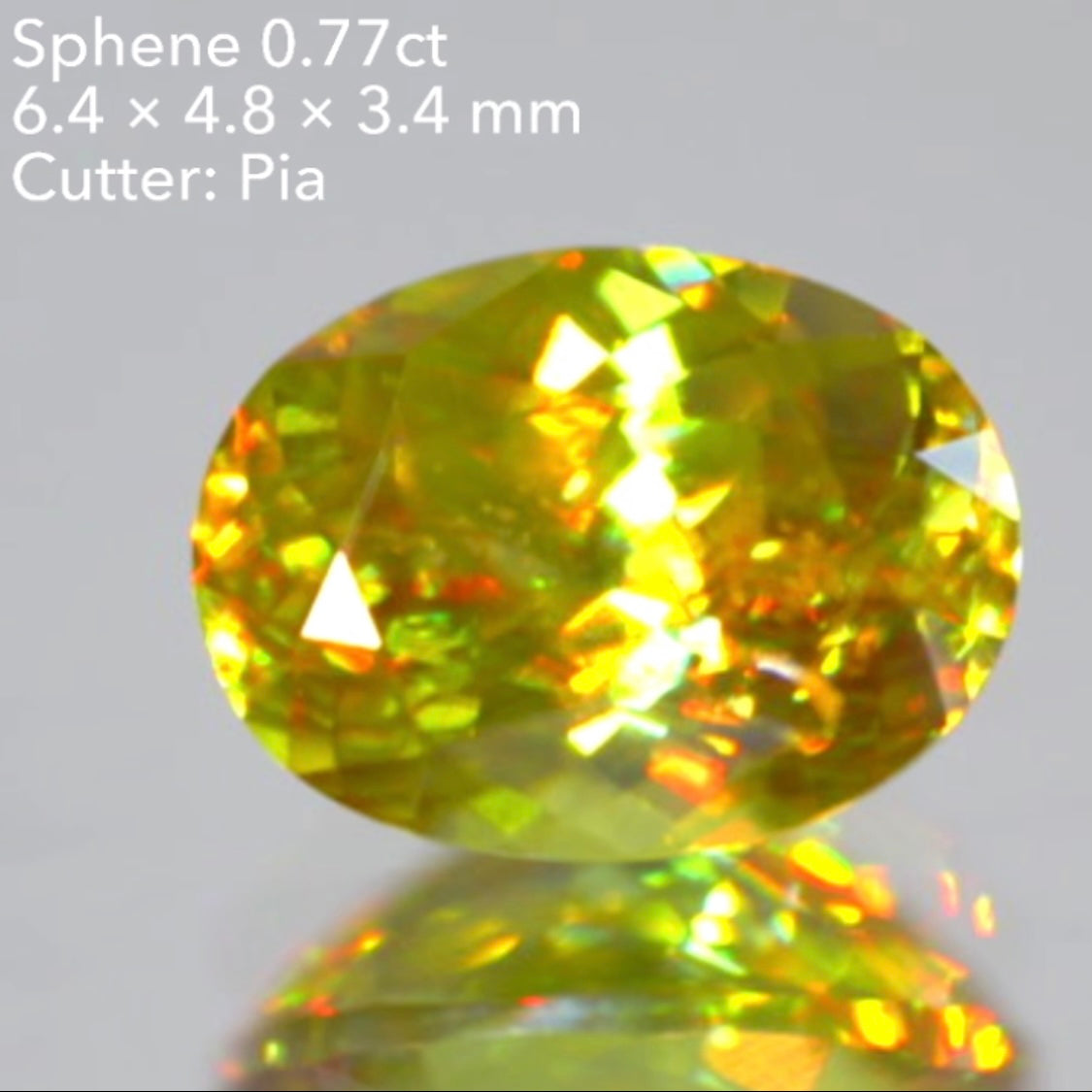 【SOLD OUT】スフェーン0.77ct💎ピアッちゃん作品✨ 11/30ライブ配信作品👍GTJ名物【LIVE中オークション】こちらはクーポンはごめんなさい🙏