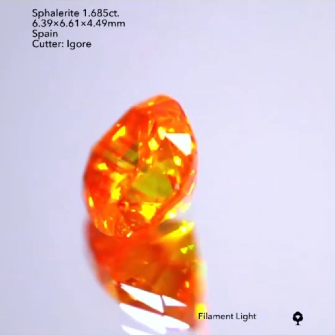 しま模様がステキ🔥スファレライト1.685ct./イガちゃん作品