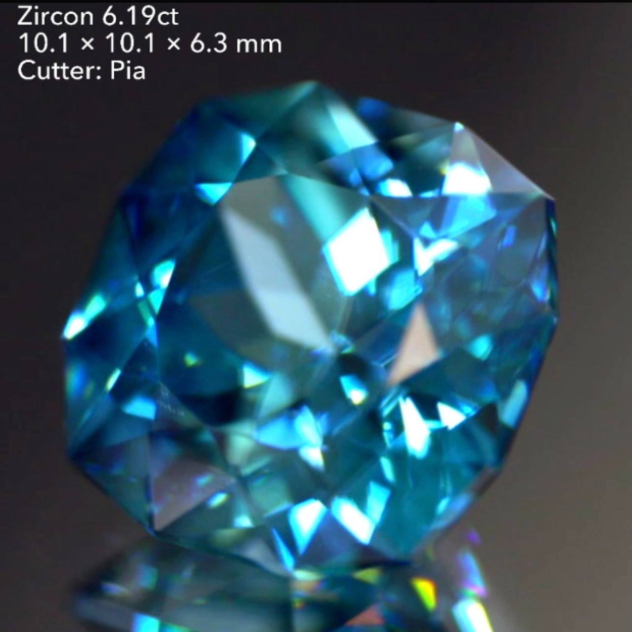 魅力ポイント満載👌大粒ブルージルコン6.19ct💎✨ピアッちゃん作品👍