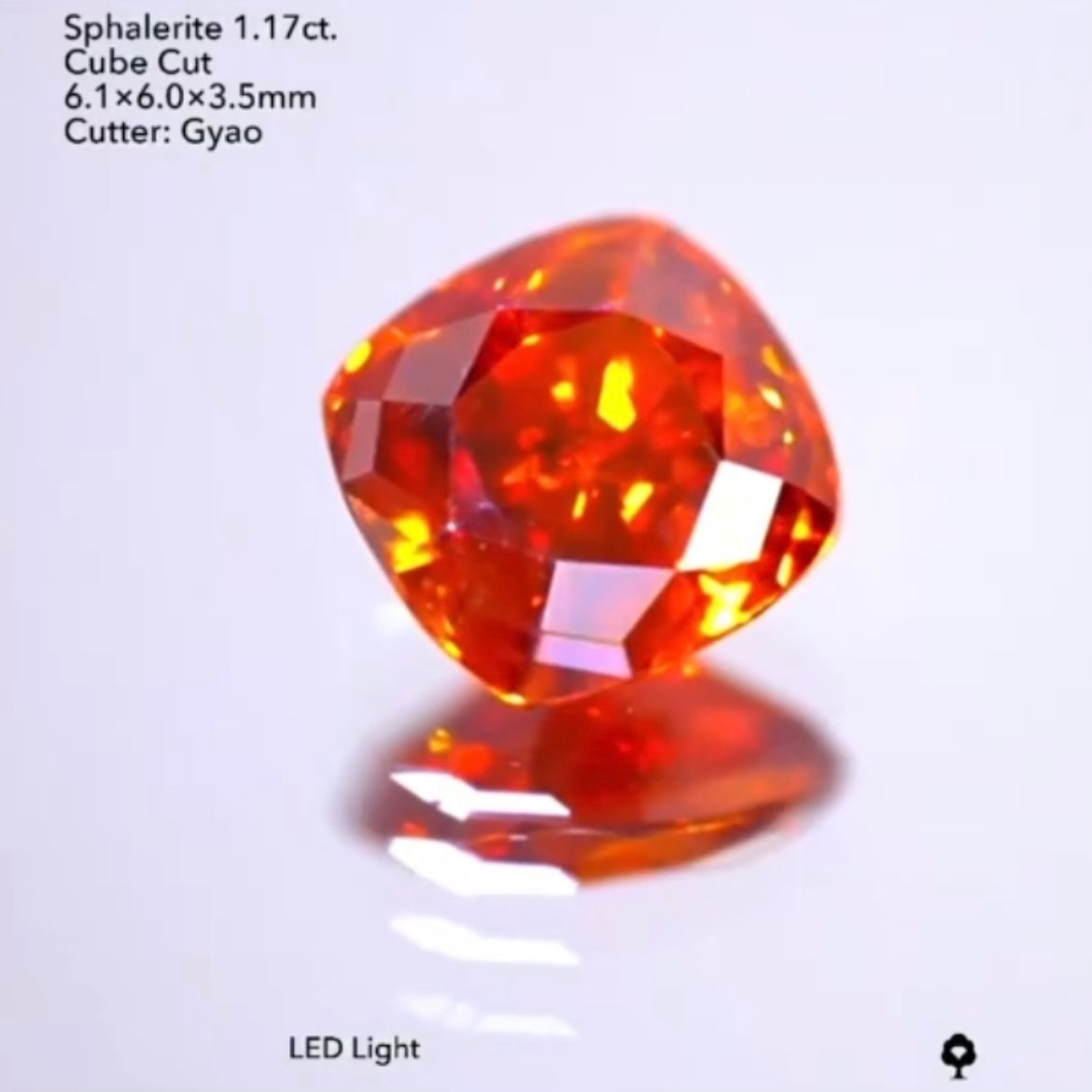 透き通る艶オレンジ🔥スファレライト1.17ct./ゲオちゃん作品