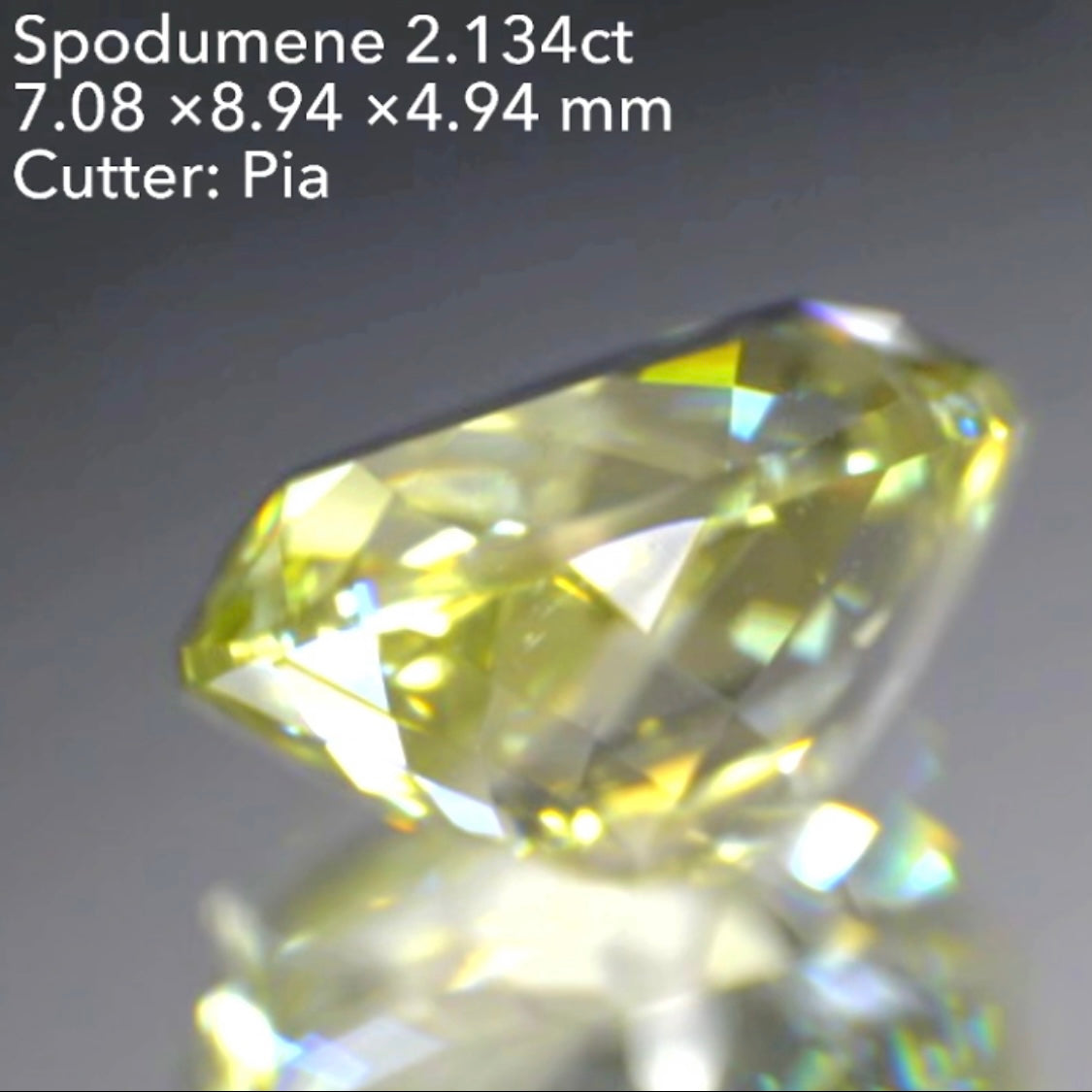 超キラキラ✨イエロースポジューメン《トリフェーン》2.134ct💎ピアッちゃん作品👍