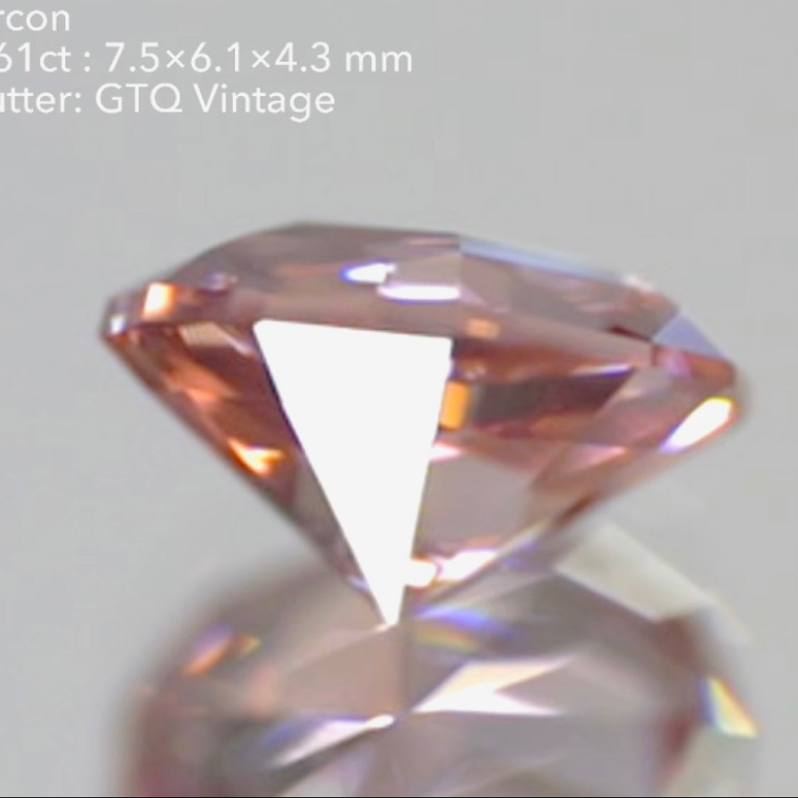 5年越しの新作発表✨貴重な美色のピンクジルコン1.61ct💎GTQヴィンテージ作品