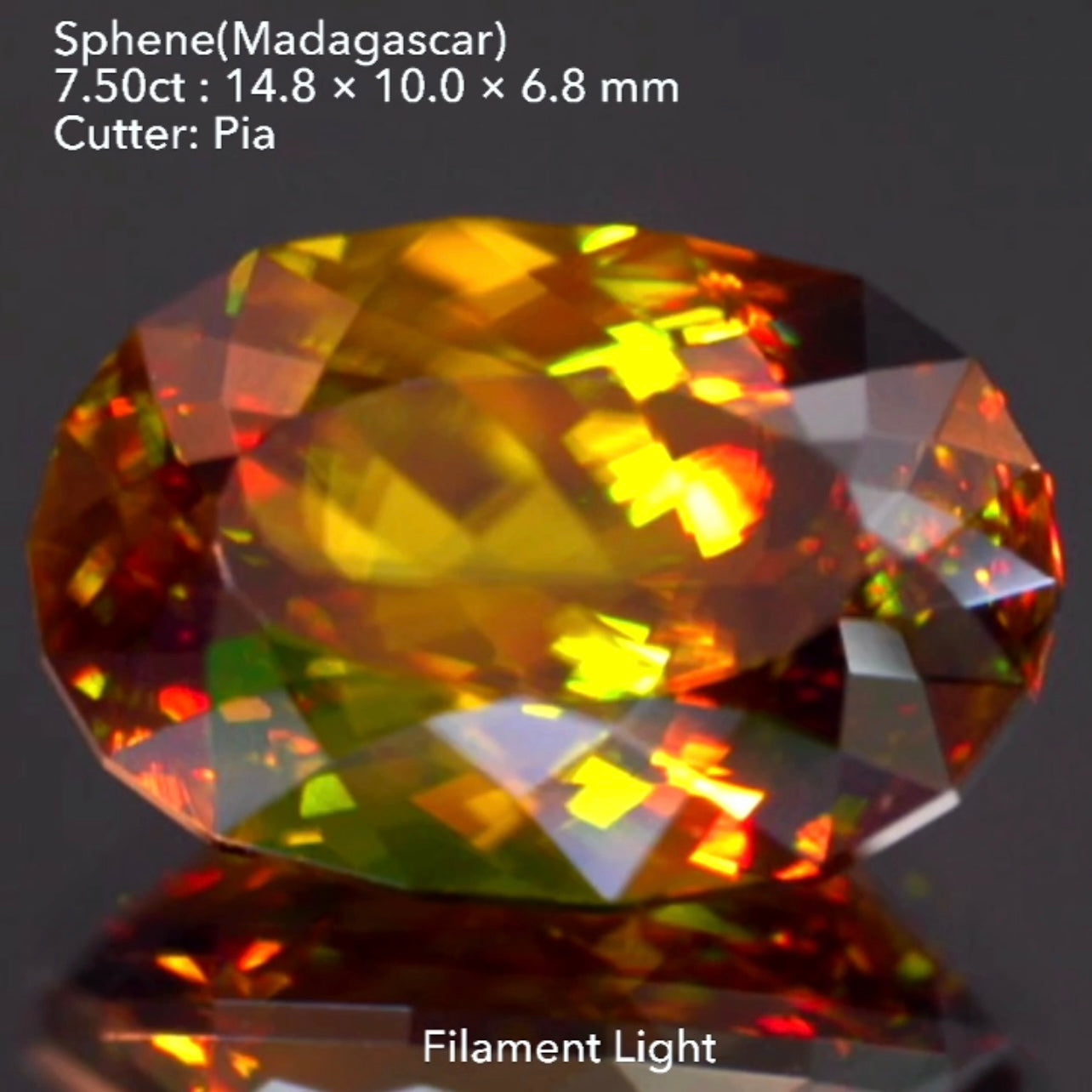 【SOLD OUT】大粒な渋沢スフェーン❗️マダガスカル産7.50ct💎ピアッちゃん作品✨こちらはお問合せ一番乗り特価でご紹介です♪