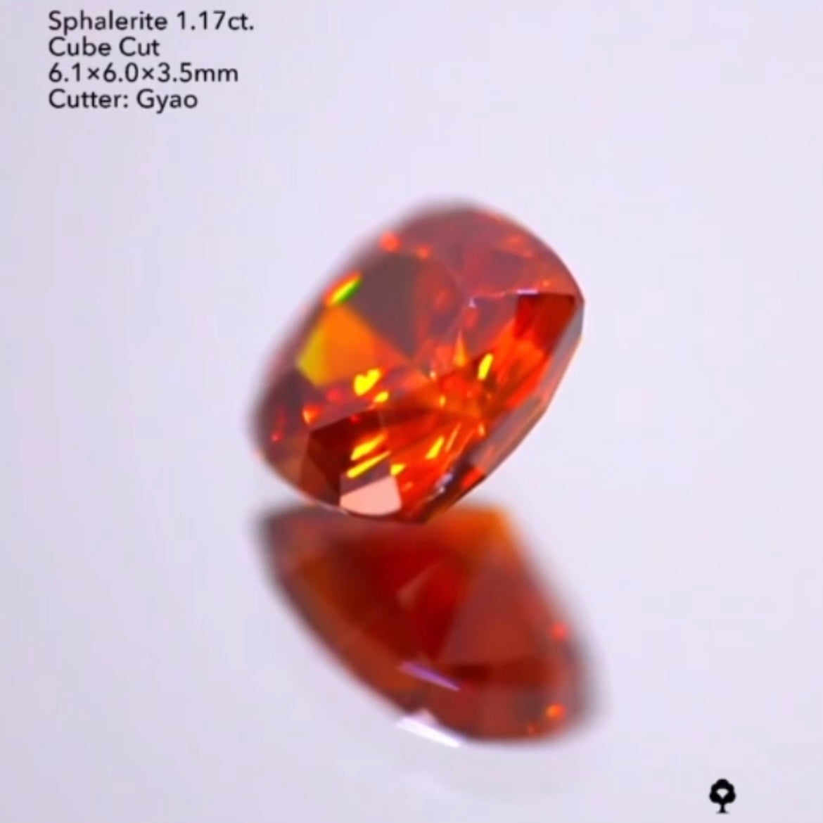 透き通る艶オレンジ🔥スファレライト1.17ct./ゲオちゃん作品