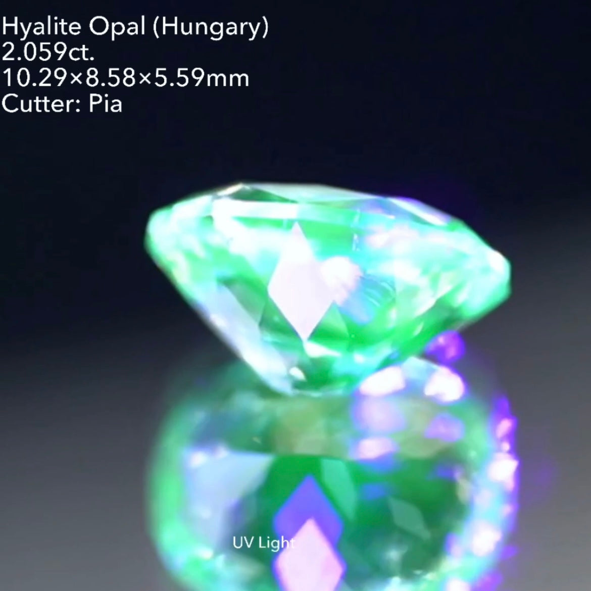 【ZB無制限】オーバル★まさかの2ct!ハンガリー産ハイアライトオパール 2.059ct ★