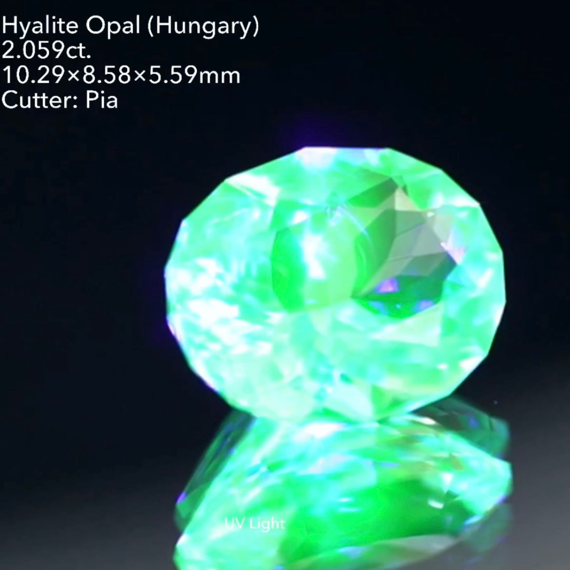 【ZB無制限】オーバル★まさかの2ct!ハンガリー産ハイアライトオパール 2.059ct ★