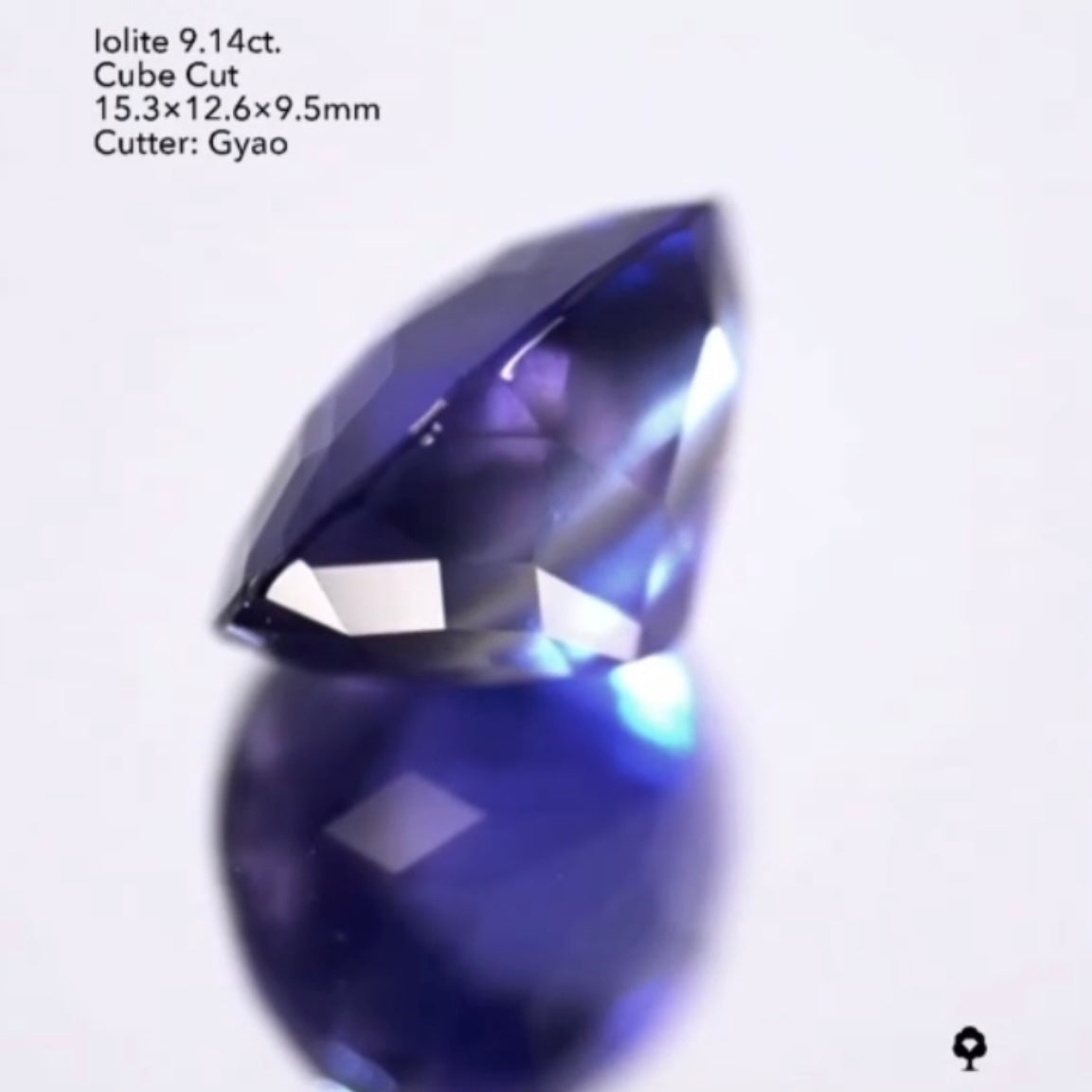 【座布団ご利用枚数 “無制限” 】石質とキューブカットがナイスなマッチ❣️アイオライト9.14ct./ゲオちゃん作品