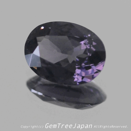 カラーチェンジサファイア風0.469ct💎チョット面白い括りのスピネル特集👍ペンライトで赤味を増して輝くシリーズ💎全てピアっちゃん作品✨