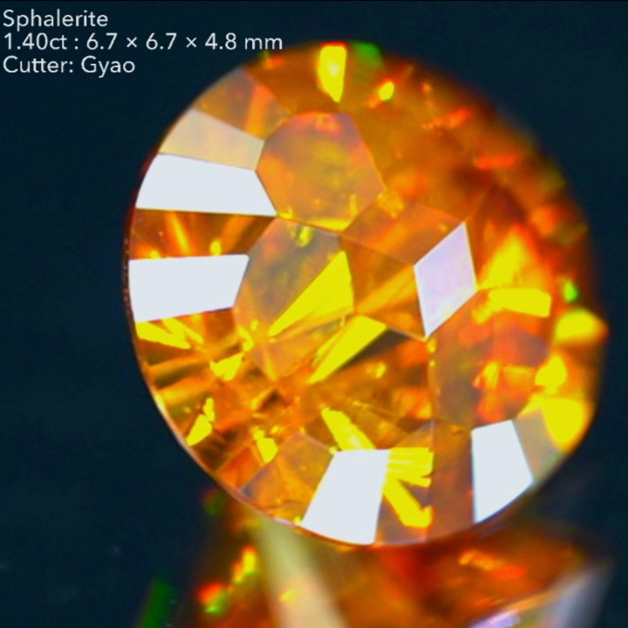 中心にポツンと一粒キューブ🎁✨スファレライト1.40ct✨厚みが活きた深みのある輝き👍ゲオちゃん作品💎2/10スタート〜3/10終了🤣