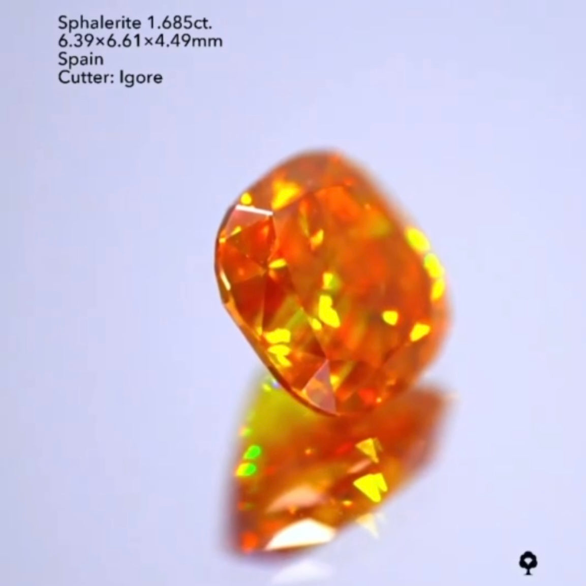 しま模様がステキ🔥スファレライト1.685ct./イガちゃん作品